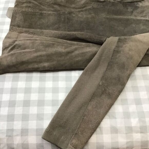 EMU Australia blazer jacket leather neutral tone beige grey open front pockets - Picture 6 of 12